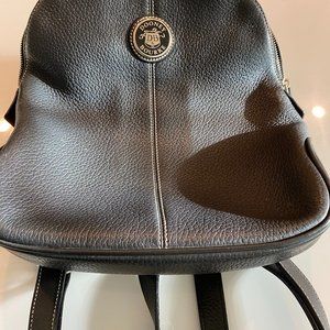 Pristine Condition Dooney and Bourke Pebble Grain Leather Black Backpack